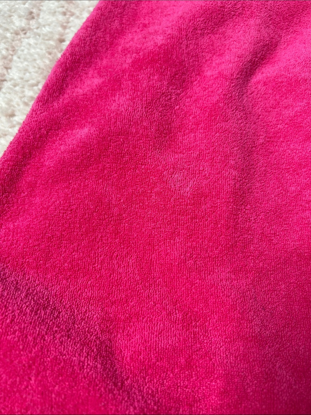 Vintage 90's Pink Terry Cloth Mini Tank‎ Dress Small Resortwear Beach Coverup - Picture 12 of 12